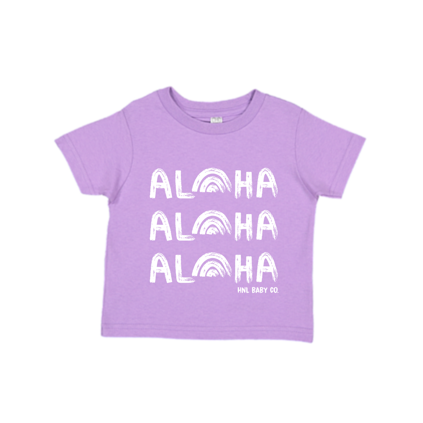 Pop-Up Mākeke - Honolulu Baby Co. - Aloha, Aloha, Aloha Keiki T-Shirt - Lavender