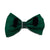 Pop-Up Mākeke - humBOWbarks Pet Wear - Large Double Bow Tie - Green Plaid - Back View