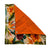 Pop-Up Mākeke - humBOWbarks Pet Wear - Small Reversible Bandana - Orange Hibiscus - Front View