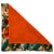 Pop-Up Mākeke - humBOWbarks Pet Wear - X-Large Reversible Bandana - Orange Hibiscus - Folded