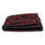 Pop-Up Mākeke - Na Koa - Tahitian Shark Tattoo Trifold Leather Wallet - Black & Red - Folded