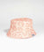 Pop-Up Mākeke - Tag Aloha - Keiki Reversible Bucket Hat - Anthurium - Pattern Side - Front View