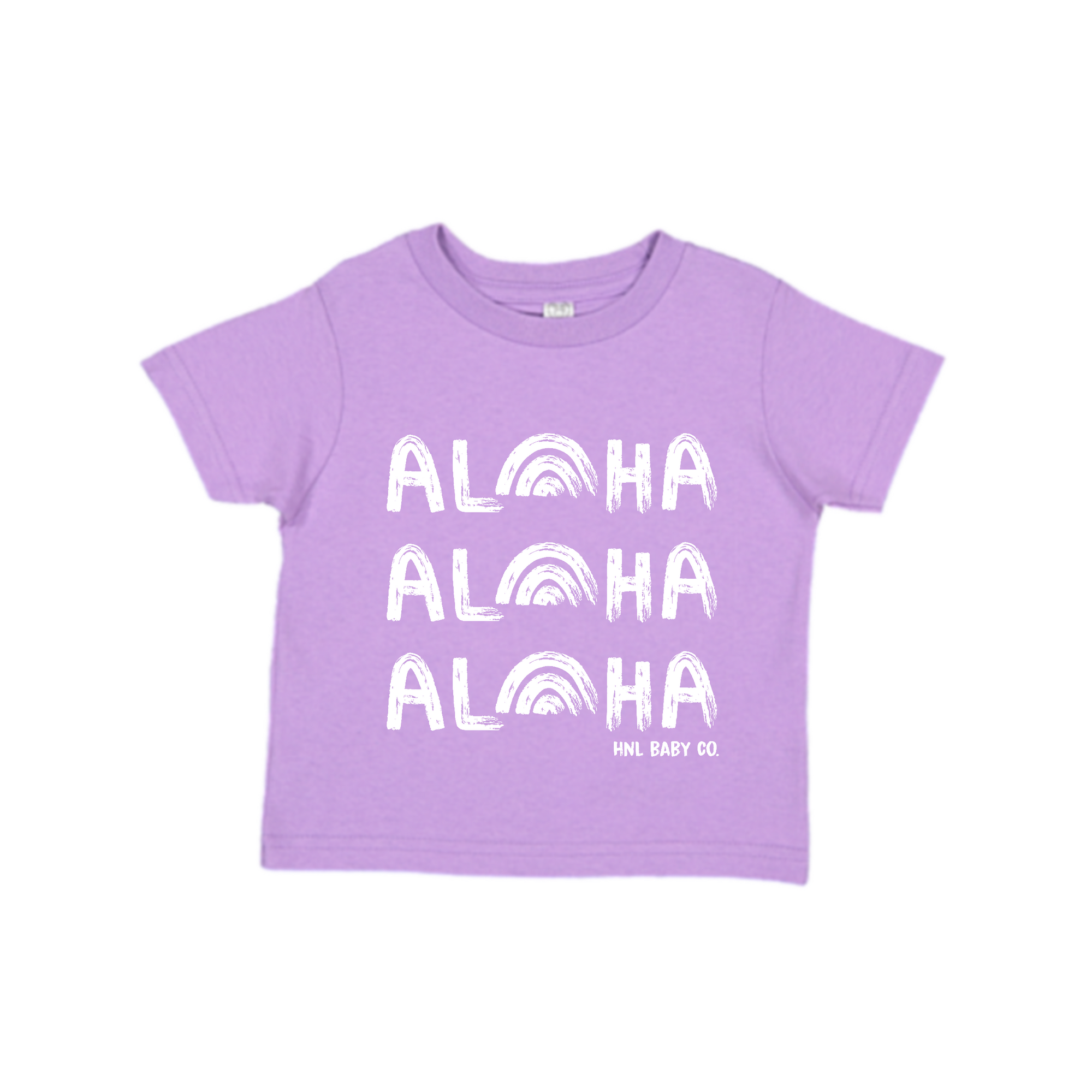Aloha, Aloha, Aloha Tee - Lavender