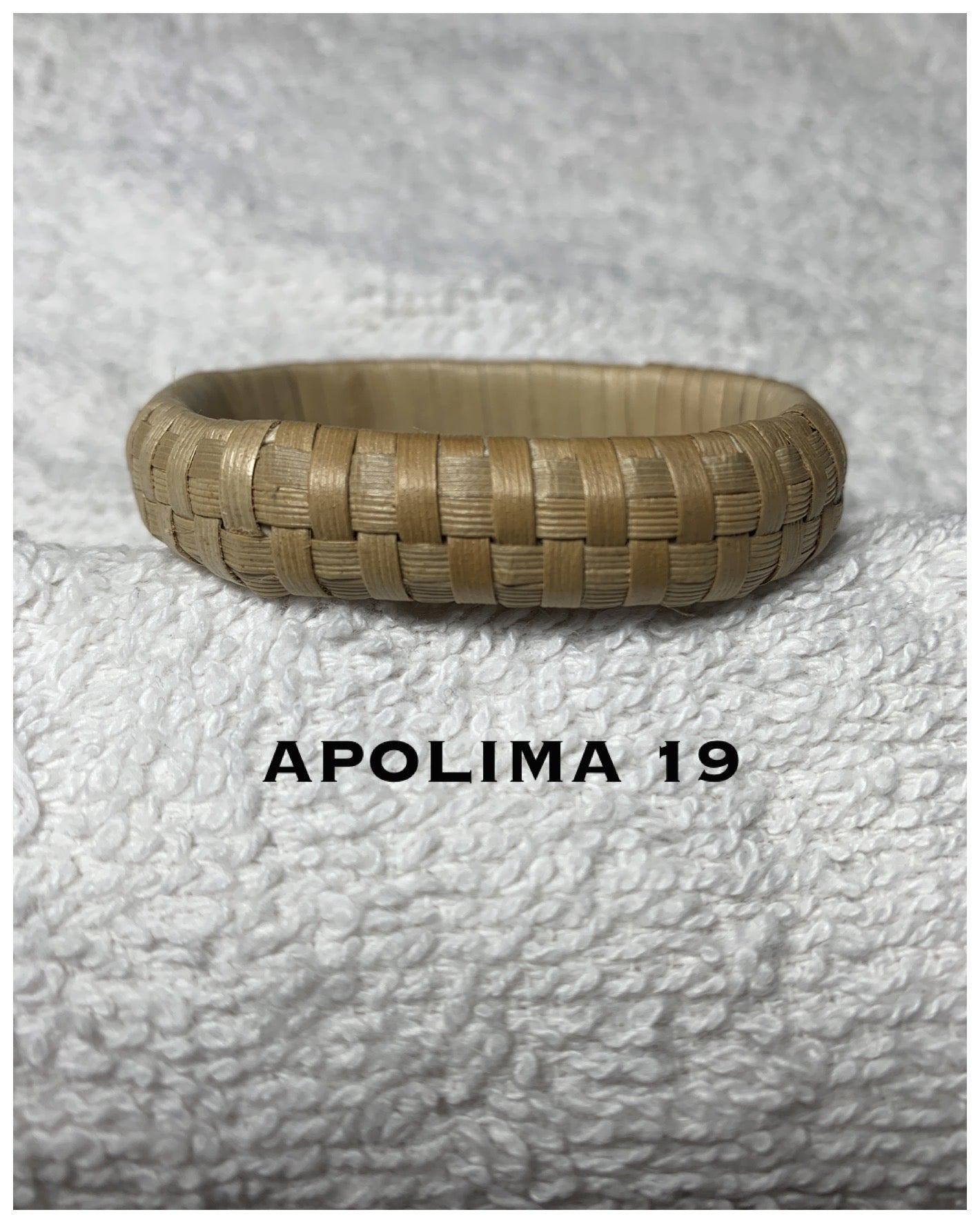 Apolima Lauhala Barrel Bracelet - Style #19