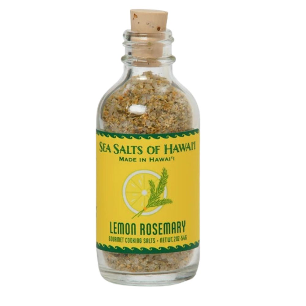 Pop-Up Mākeke - Sea Salts of Hawaii - Flavored Hawaiian Sea Salt Sampler Gift Box - Lemon Rosemary