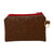 Pop-Up Mākeke - A Maui Day Original Handbags - Handprinted Mini Handbag - Red Quilt on Canvas - Back View