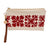 Pop-Up Mākeke - A Maui Day Original Handbags - Handprinted Small Handbag - Red Quilt on Canvas - Front View