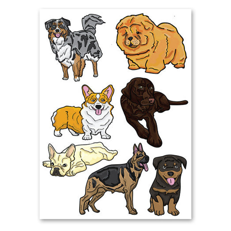 Pop-Up Mākeke - Advance Wildlife Education - Dog Sticker Sheet