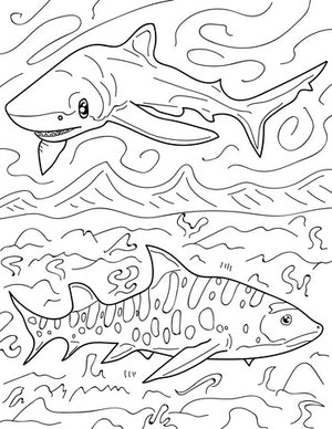 Pop-Up Mākeke - Advance Wildlife Education - Fish of the Pacific Coast Wildlife Coloring Book - Coloring Page