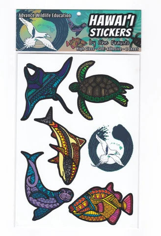 Pop-Up Mākeke - Advance Wildlife Education - Hawai&#39;i Vinyl Stickers