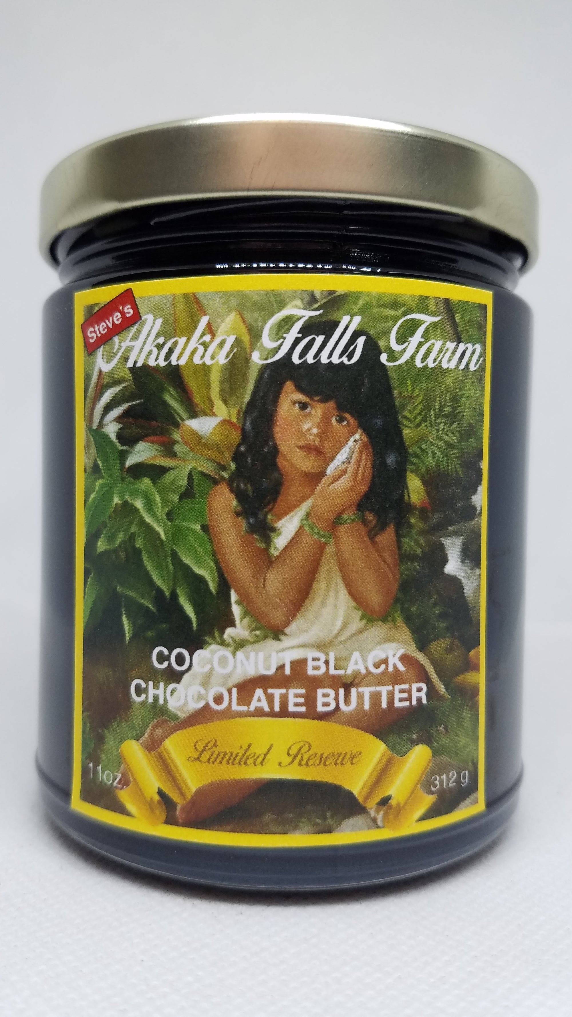 Pop-Up Mākeke - Akaka Falls Farm - Coconut Black Chocolate Butter - Front View