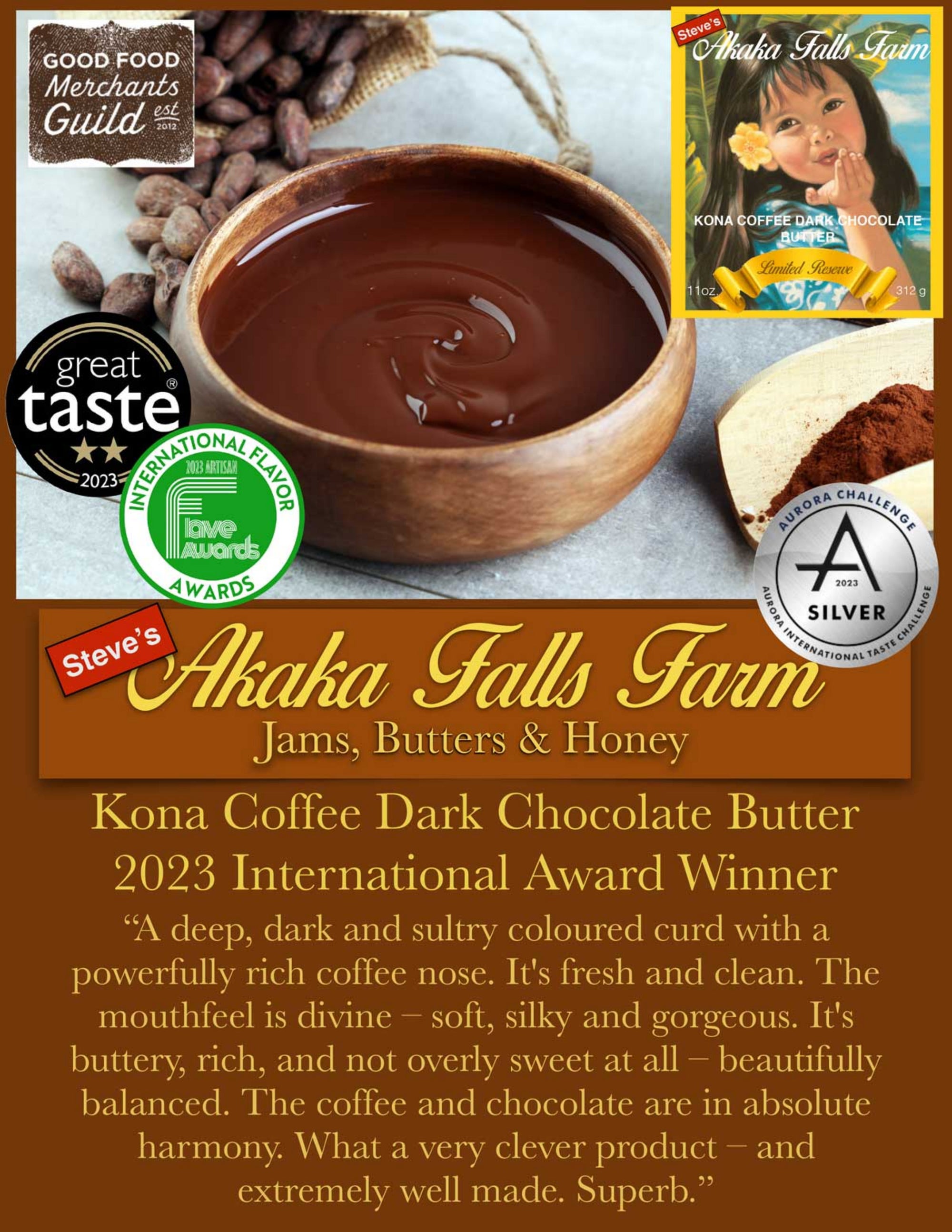 Pop-Up Mākeke - Akaka Falls Farm - Kona Coffee Dark Chocolate Butter - Information