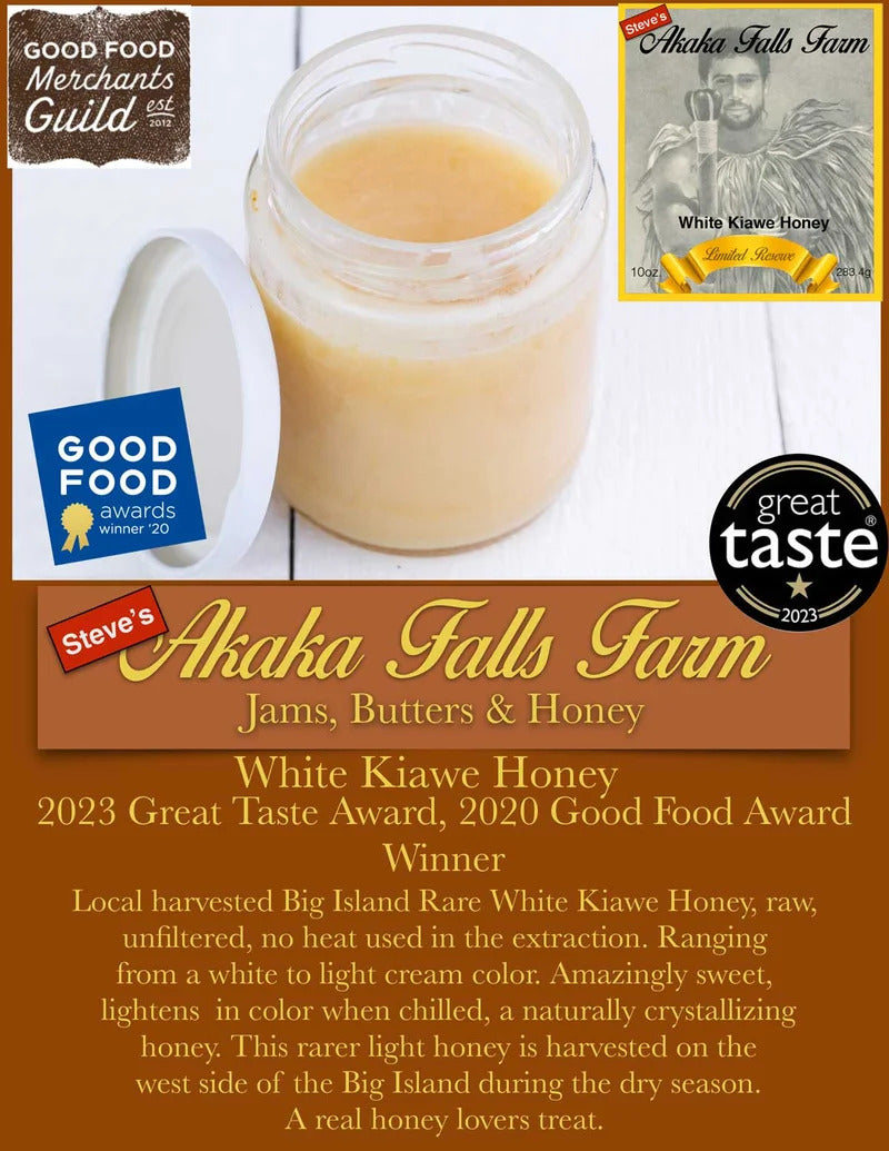 Pop-Up Mākeke - Akaka Falls Farm - White Kiawe Honey - Information