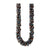 Pop-Up Mākeke - Akalei Designs - Raspberry Brown Dragon Scales Beaded Kumihimo Necklace - 30in - Close Up