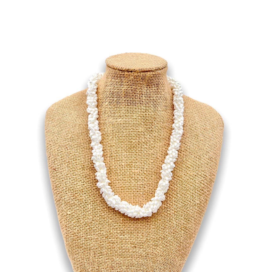 Pop-Up Mākeke - Akalei Designs - White Glossy Pearl Dragon Scales Necklace