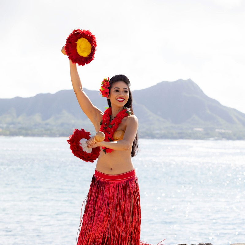 ʻUliʻUli - Medium Red & Yellow