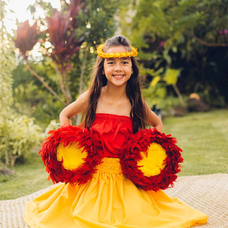 ʻUliʻUli - Medium Red &amp; Yellow