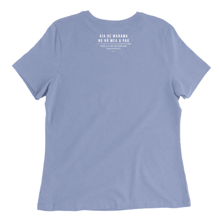 Wahine Lei Melia Short Sleeve T-Shirt - Lavender Blue