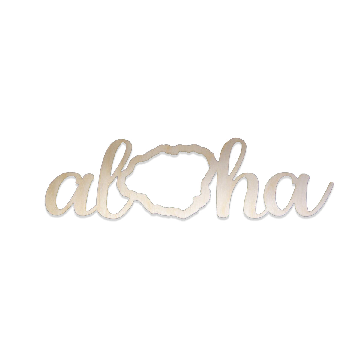 Pop-Up Mākeke - Aloha Overstock - Laser Cut Aloha Kaua`i Wood Cutout
