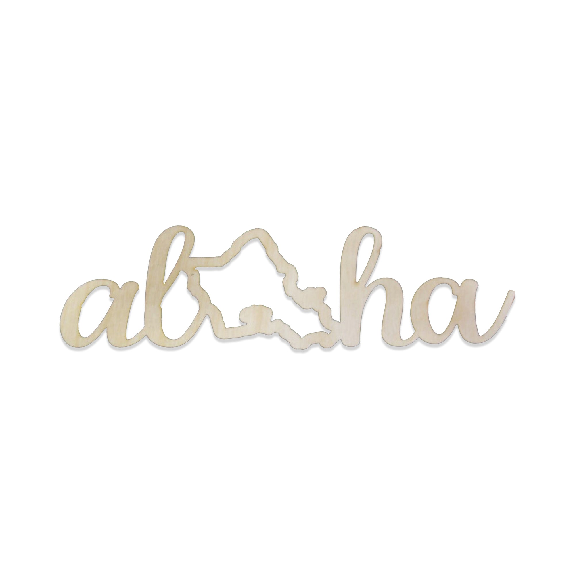 Pop-Up Mākeke - Aloha Overstock - Laser Cut Aloha O'ahu Wood Cutout