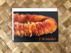 Pop-Up Mākeke - Alohi Images Maui - E Ho‘omaika‘i Congratulatory Greeting Card - Lei Hulu