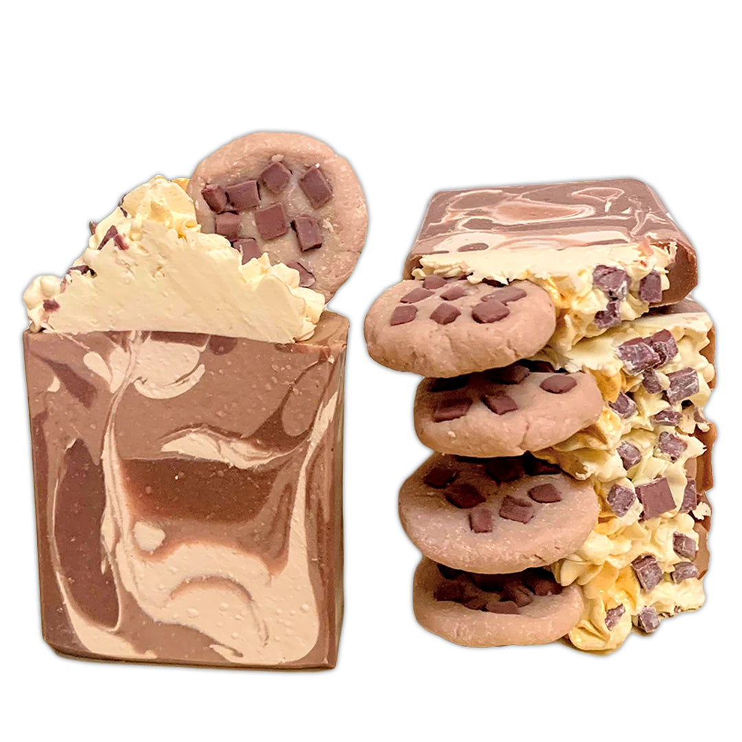 Pop-Up Mākeke - Bliss Soaps Hawaii - Chocolate Chip Cookie Bath &amp; Body Bar Soap - Front View