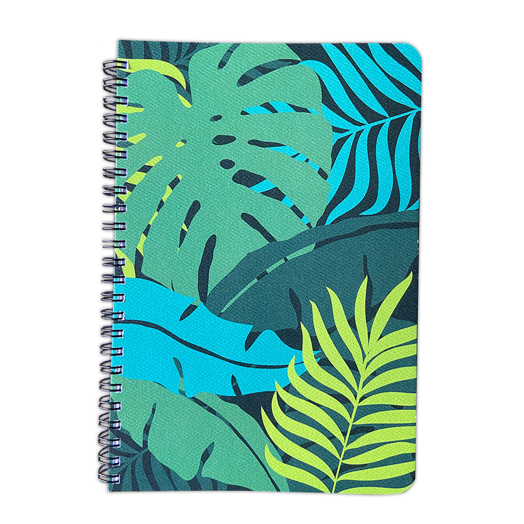 Pop-Up Mākeke - Bradley &amp; Lily - Rainforest Spiral Notebook - Front View
