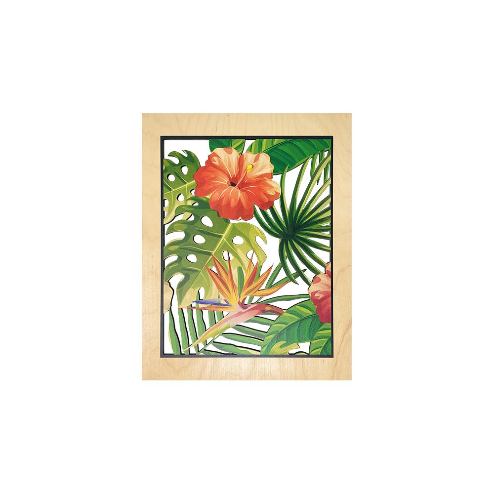 Pop-Up Mākeke - CocoNene - Vintage Floral Cutout Wall Art - 8x10