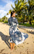 Pop-Up Mākeke - David Shepard Hawaii - Puakala Women's Midi Wrap Dress - Back View