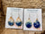 Pop-Up Mākeke - Flattery Designs - Ocean Resin Teardrop Earrings in Blue - Silver Plated