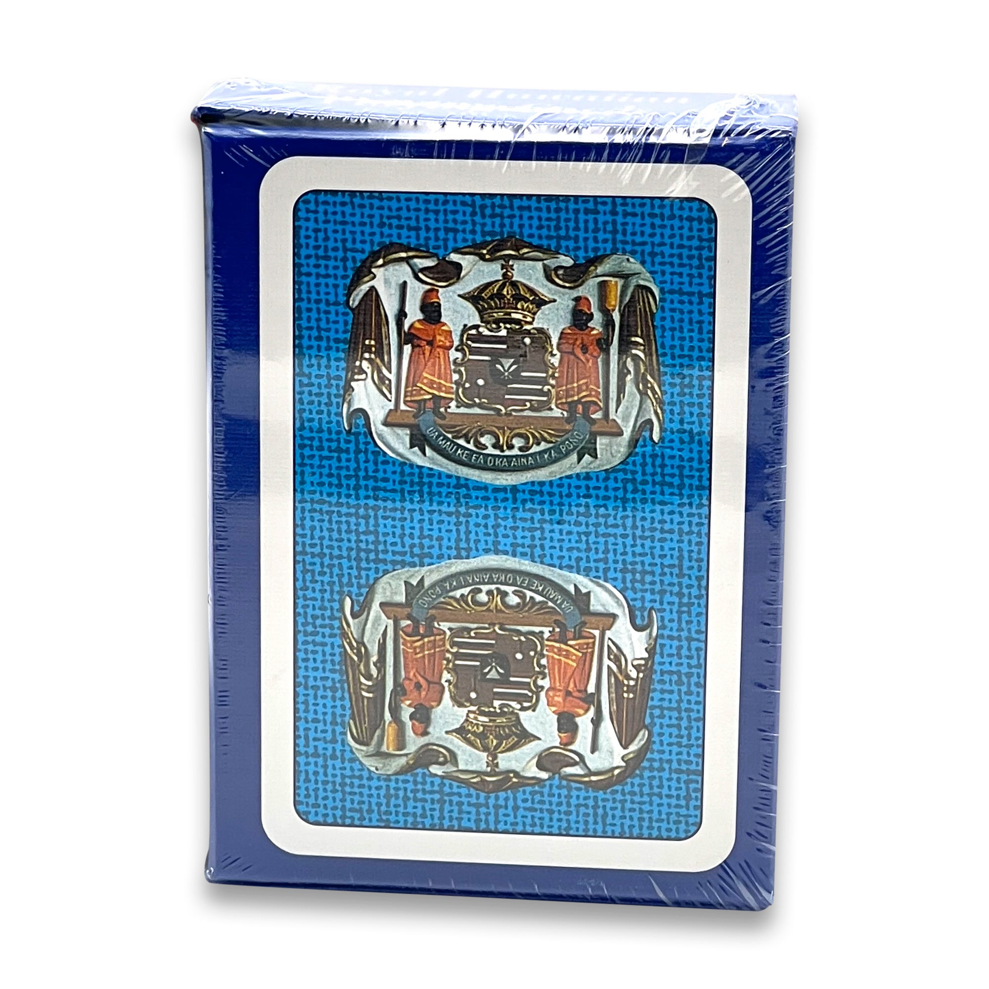 Pop-Up Mākeke - Friends of Iolani Palace - Royal Hawaiian Blue Playing Cards - Front View