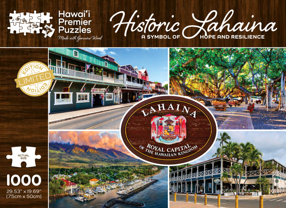 Pop-Up Mākeke - Hawai'i Premier Puzzles - Historic Lahaina 1000-Piece Puzzle - Front View