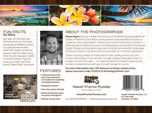 Pop-Up Mākeke - Hawaii Premier Puzzles - Ko Olina - O'ahu, Hawaii 1000-Piece Puzzle - Back View