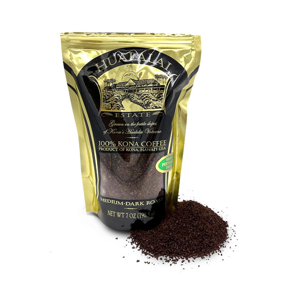 Pop-Up Mākeke - Hualalai Estate Coffee - Premium Estate Ground Kona Coffee - 7oz