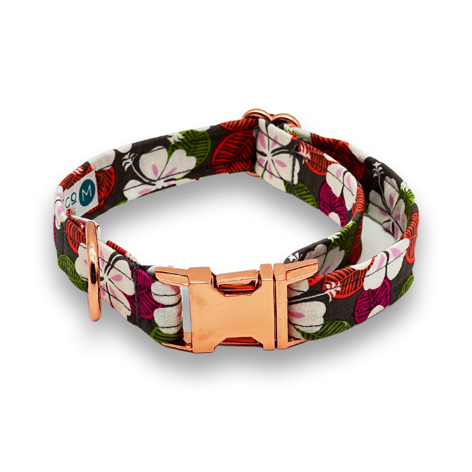 Pop-Up Mākeke - Ilio & Co. - Heliconia Dog Collar - Front View