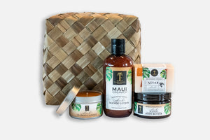 Maui Organics Lauhala Gift Basket - Island Mango