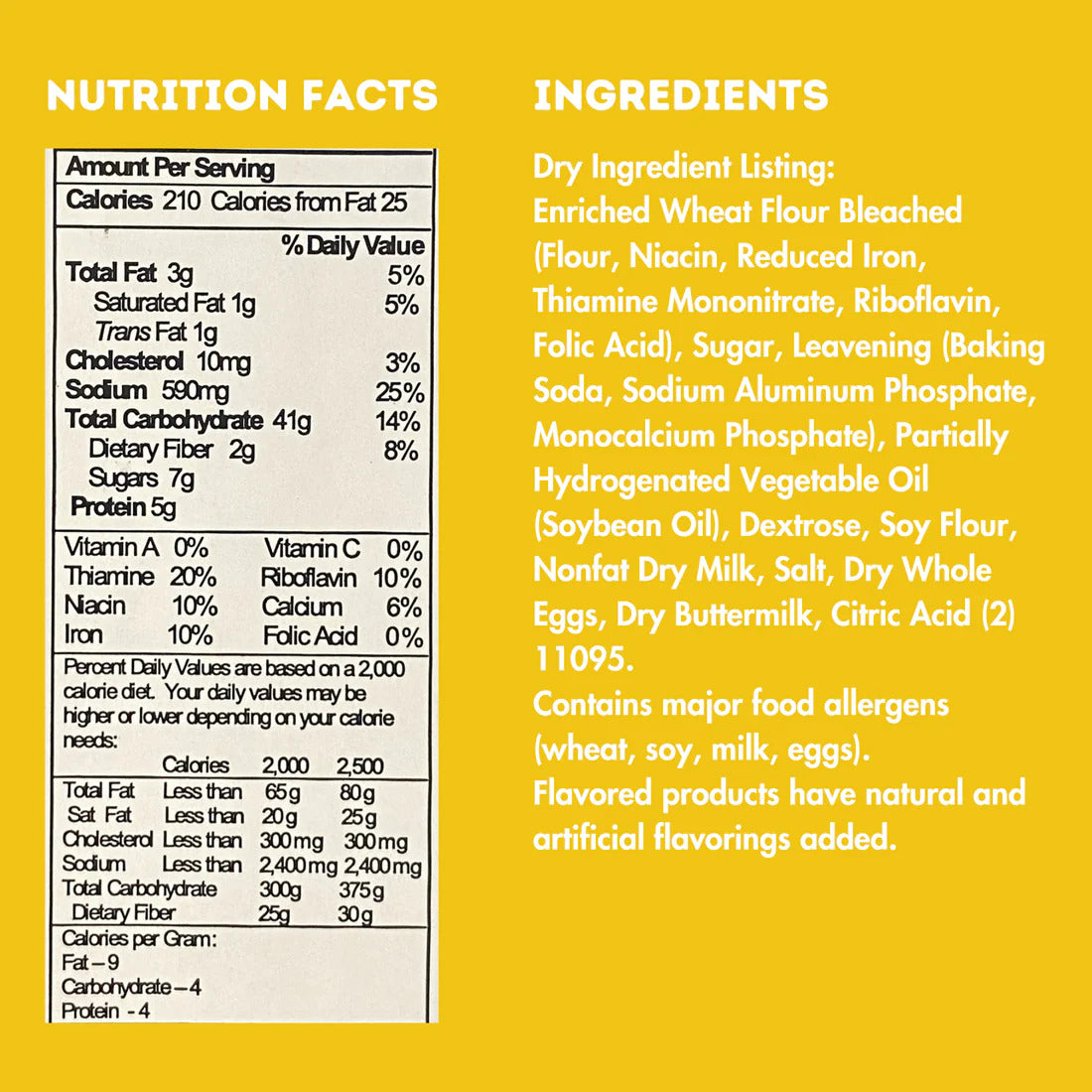 Pop-Up Mākeke - Kahuku Farms - Buttermilk Pancake Mix - Nutrition Facts & Ingredients