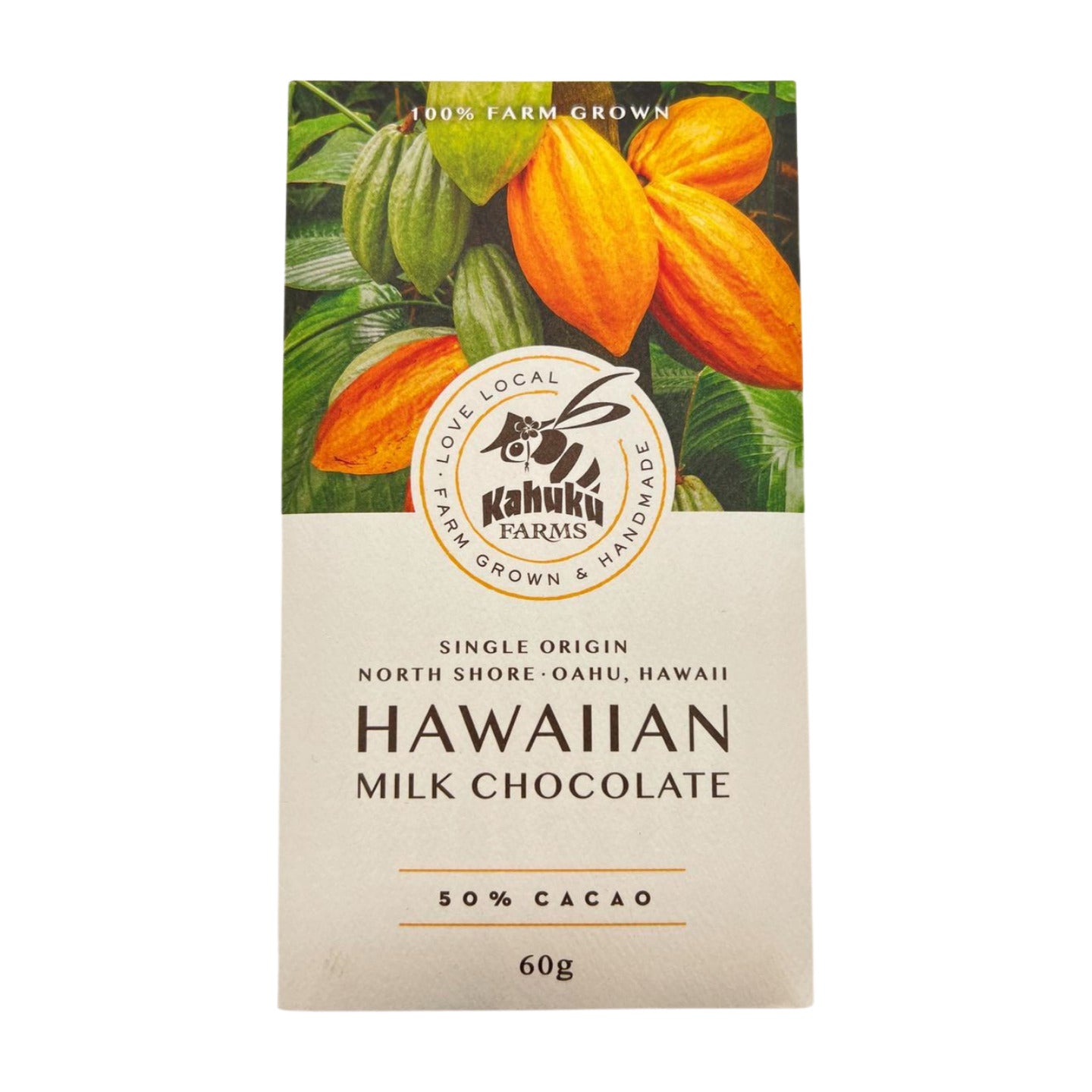 Pop-Up Mākeke - Kahuku Farms - Hawaiian Milk Chocolate (50%) - Front View