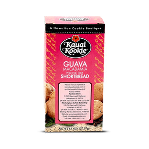 Pop-Up Mākeke - Kauai Kookie - Hawaiian Shortbread Guava Macadamia Nut Cookies - Back View
