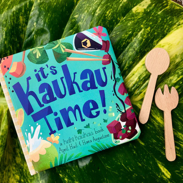 Pop-Up Mākeke - Keiki Kaukau - It's Kaukau Time! Board Book - Front View