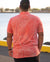 Pop-Up Mākeke - Kini Zamora - Silversword Polo Shirt - Red - Back View