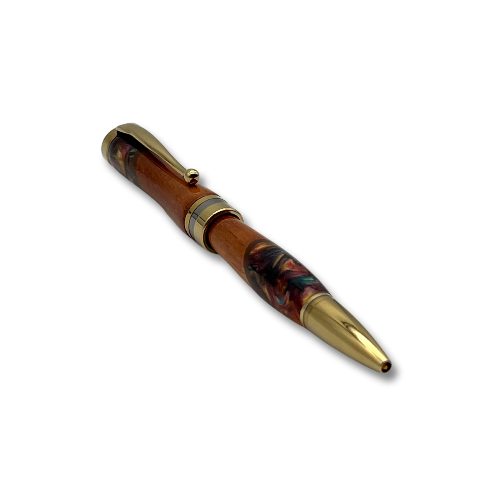 Pop-Up Mākeke - Lau Lau Woodworks - Designer Americana Ballpoint Pen - Style #1