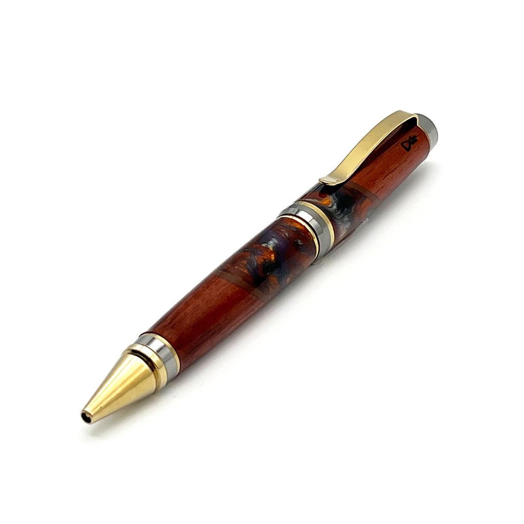 Pop-Up Mākeke - Lau Lau Woodworks - Designer Cigar Ballpoint Pen - Style #3 - Front View