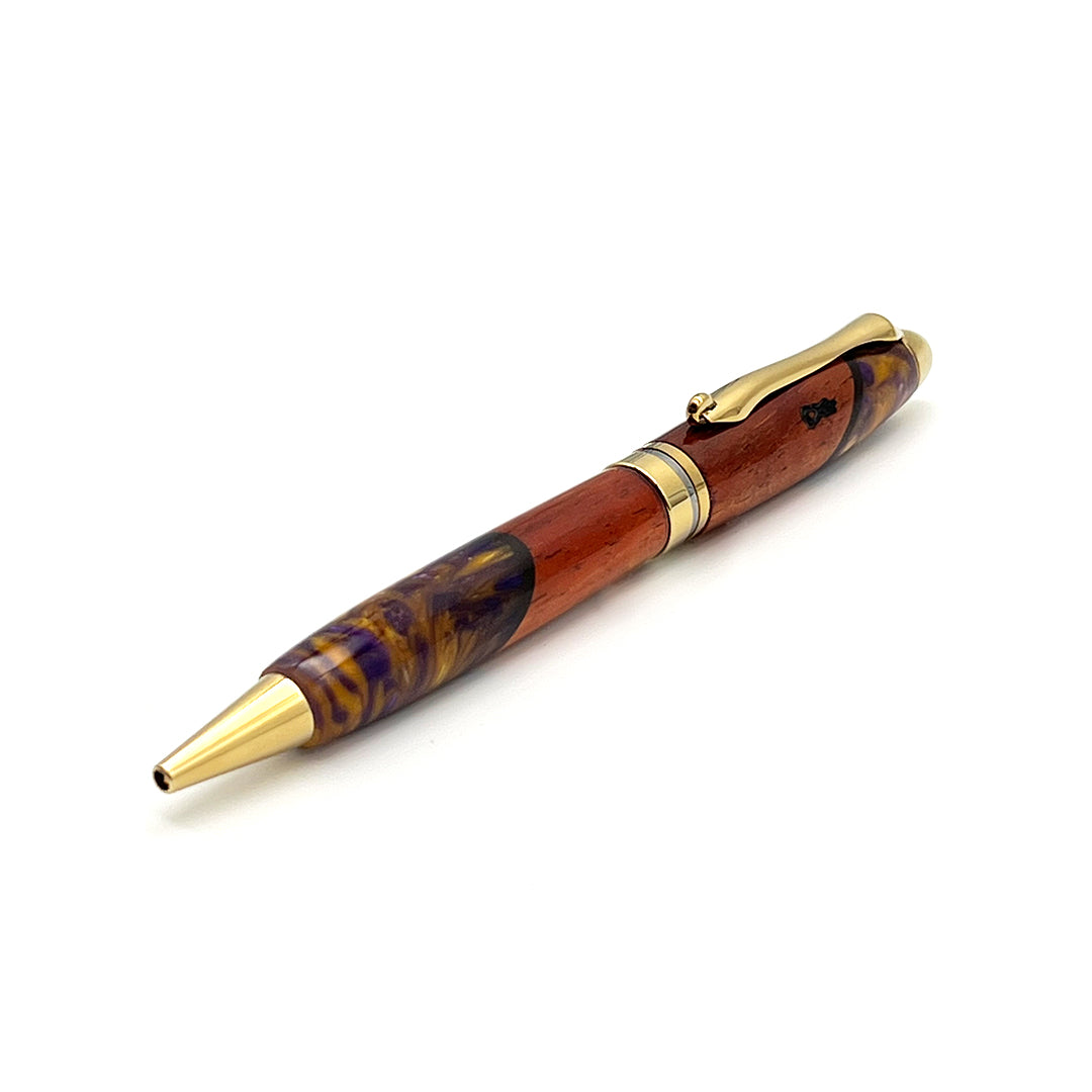 Pop-Up Mākeke - Lau Lau Woodworks - Designer Neopean Ballpoint Pen - Style #1 - Fornt View