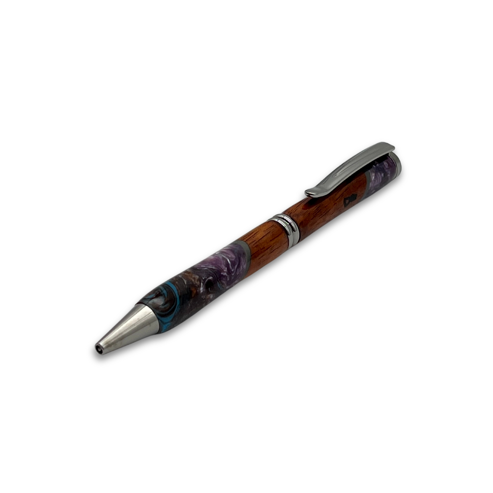 Pop-Up Mākeke - Lau Lau Woodworks - Designer Simplicity Ballpoint Pen - Style #1 - Front View
