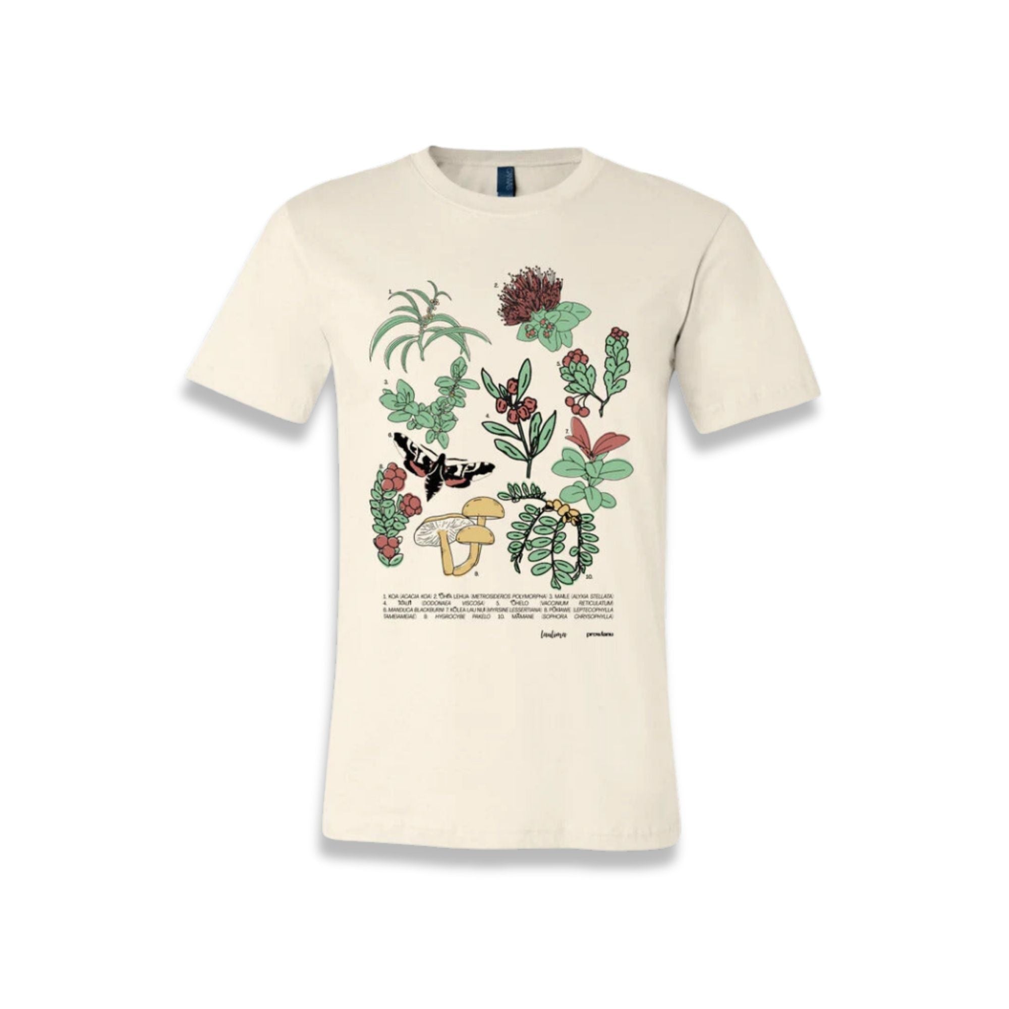 Pop-Up Mākeke - Laulima Hawai'i - Mauka Unisex Short Sleeve T-Shirt - Front View