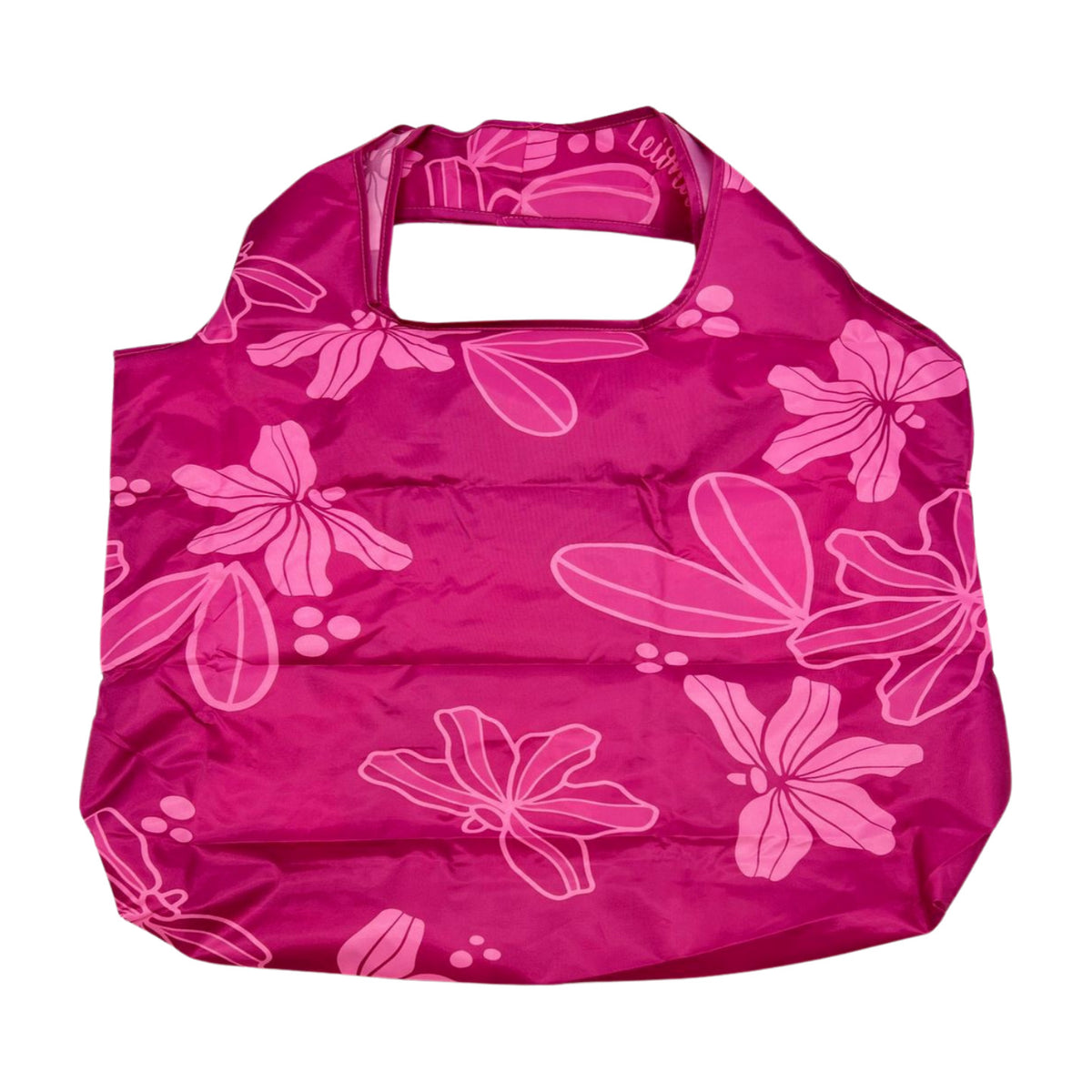 Pop-Up Mākeke - Lei&#39;ohu Designs - Reusable Grocery Bag - Naupaka - Front View