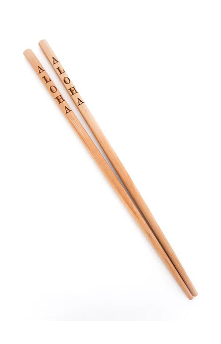 Bamboo Chopsticks with Engraving - Aloha
