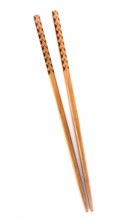 Bamboo Chopsticks with Engraving - Tribal Spear