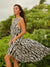 Pop-Up Mākeke - Lexbreezy Hawai'i - Kailua Hi-Lo Dress – Awapuhi in Black & White - Side View